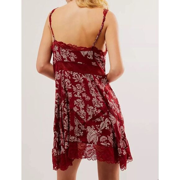 Free People Intimately All Nighter Trapeze Slip Dress Holly Combo Size Medium - Picture 5 of 6